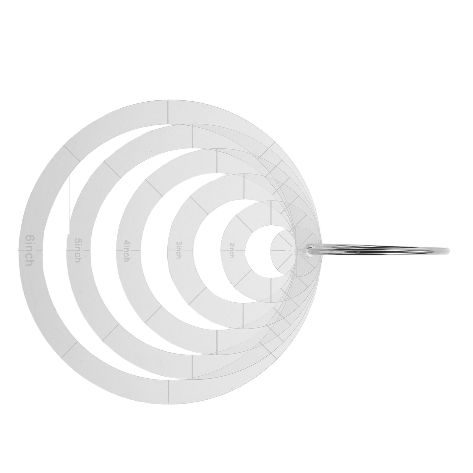 Quilting Ruler Square - 6Pcs Acrylic Quilting Templates Round Edge
