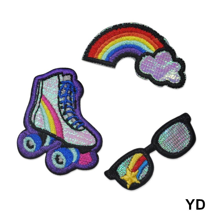 10 Pcs Rainbow Embroidered Pat – Sewing Id recenzja i cena