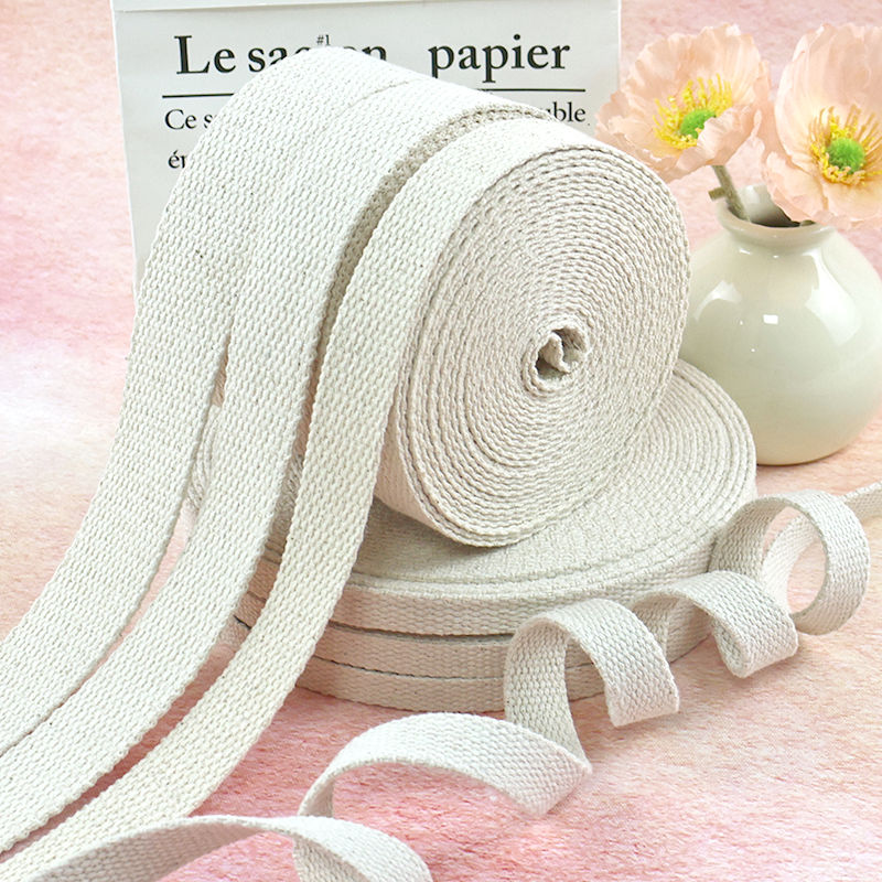 20Meters Beige Cotton Webbing  – Textile And Sewing Supply recenzja i cena