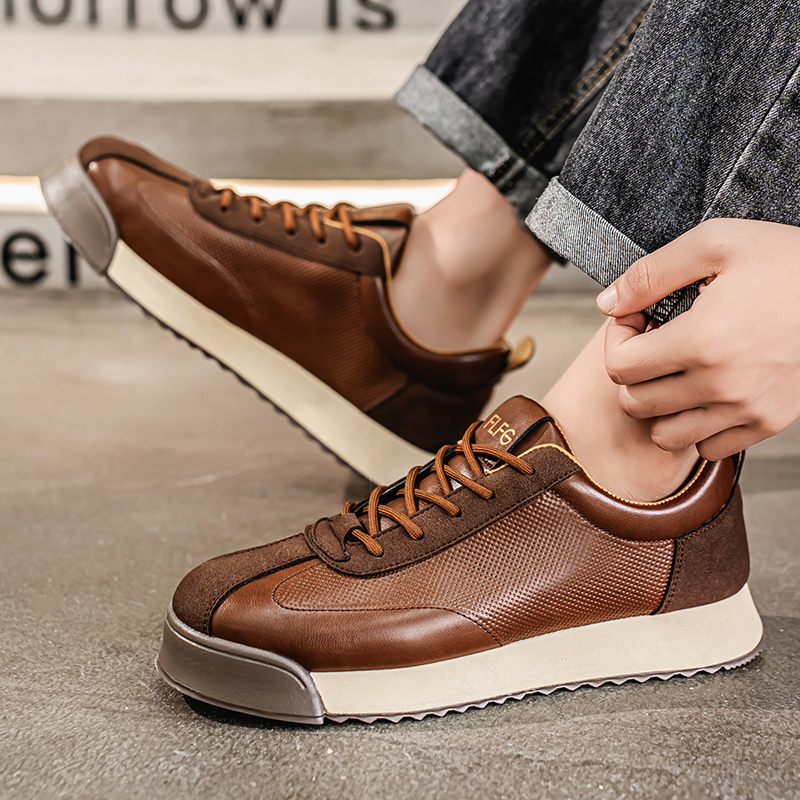 New Men Leather Casual Shoes O – Sewing Latex recenzja i cena