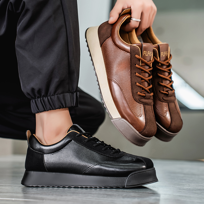 New Men Leather Casual Shoes O – Sewing Latex recenzja i cena