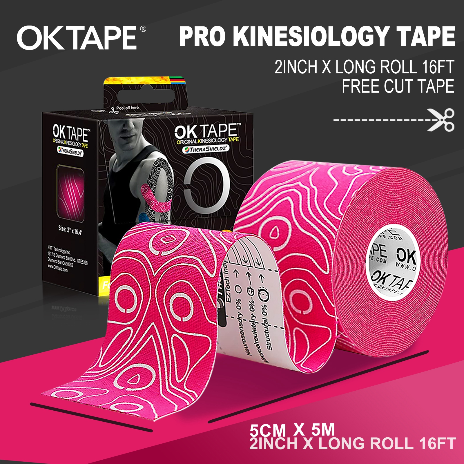 OK TAPE Kinesiology Tape 4 Rol – Sewing Latex recenzja i cena