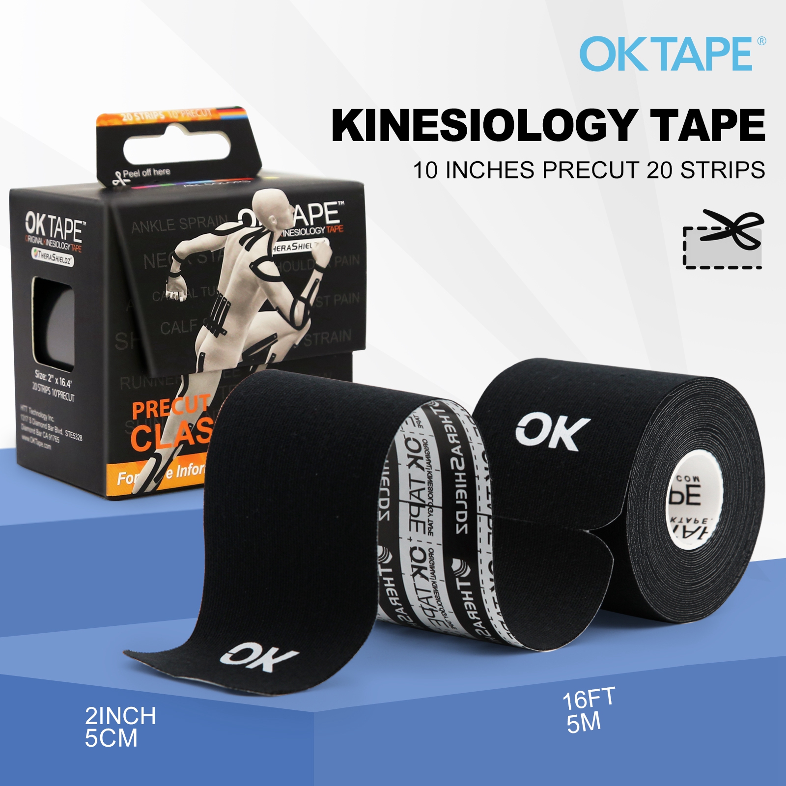 OK TAPE Kinesiology Tape 4 Rol – Sewing Latex recenzja i cena