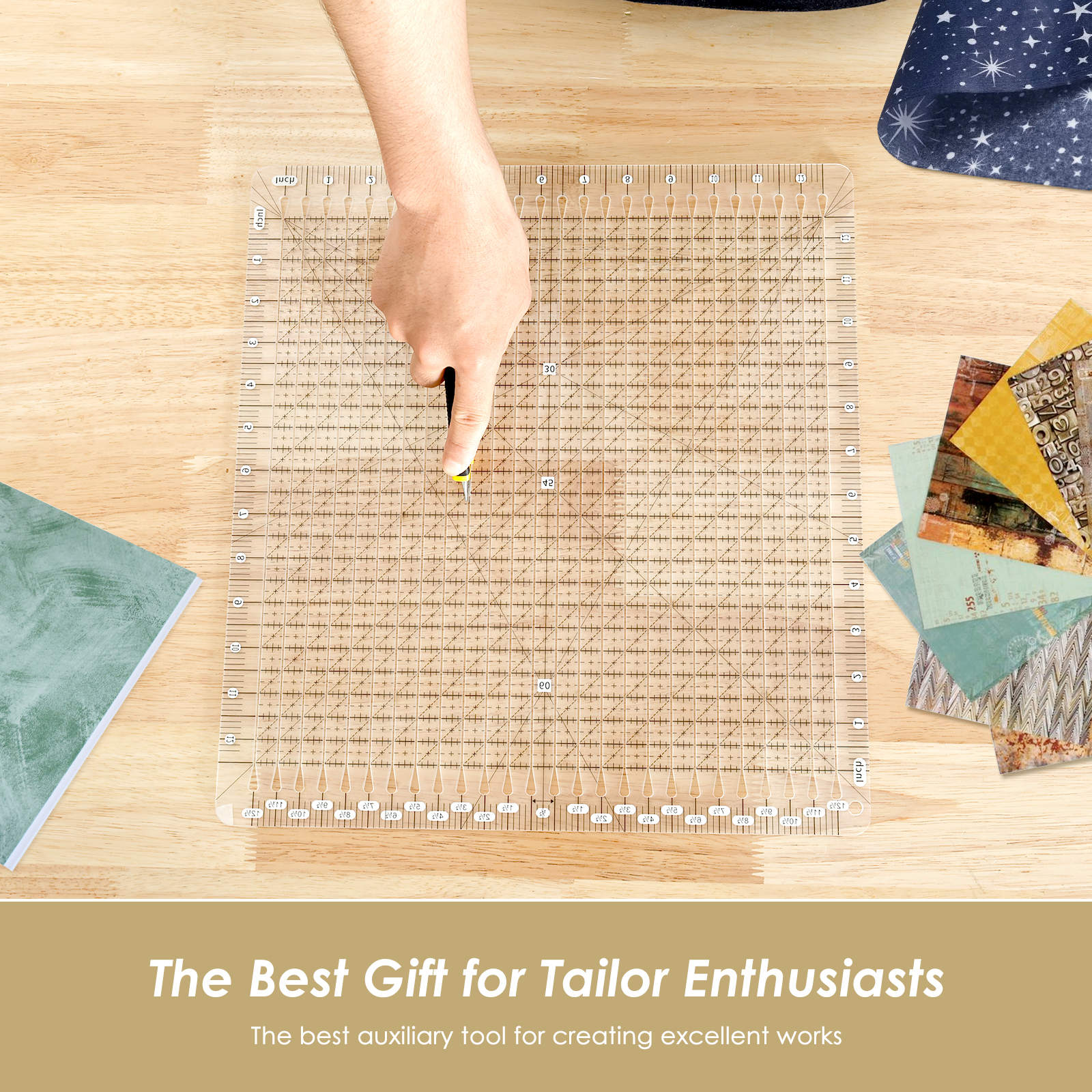 Quilting Ruler 12 x 12 Inches  – Quilting Ruler Square recenzja i cena