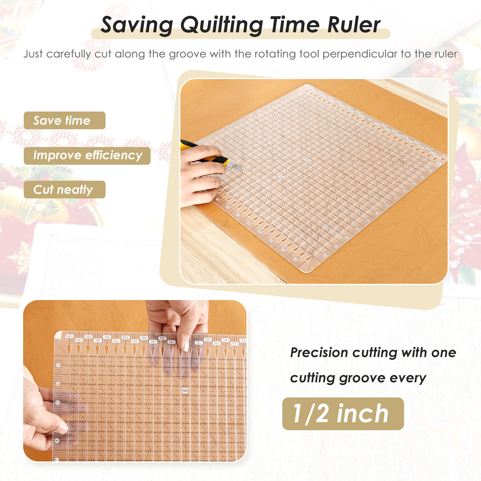 Quilting Ruler 12 x 12 Inches  – Quilting Ruler Square recenzja i cena