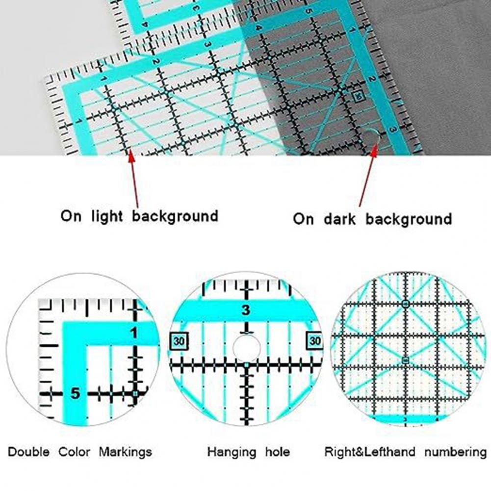 4Pcs Acrylic Quilting Ruler wi – Quilting Ruler Square recenzja i cena