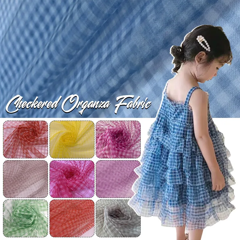 90x150cm Check Mesh Fabric Tra – Sewing Batik recenzja i cena