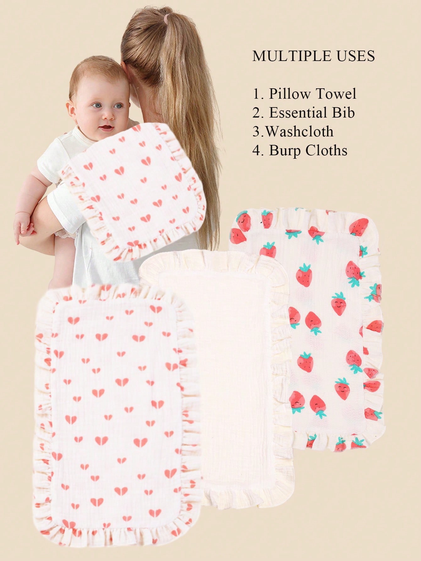 3Pcs/Set Soft Muslin Cotton Ga – Shoulder Pad Set In recenzja i cena