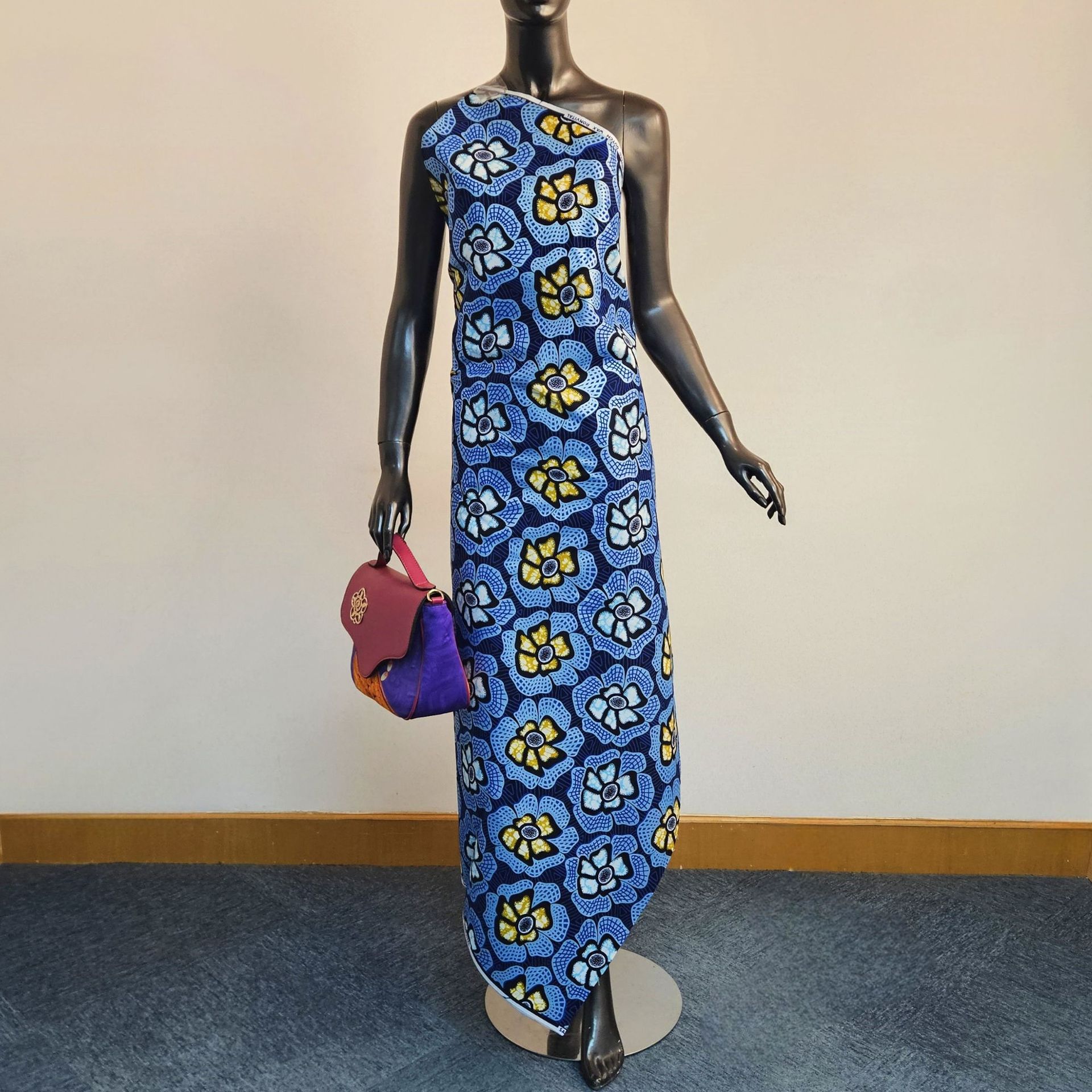 6Yards Long Blue Cotton Africa – Sewing Batik recenzja i cena