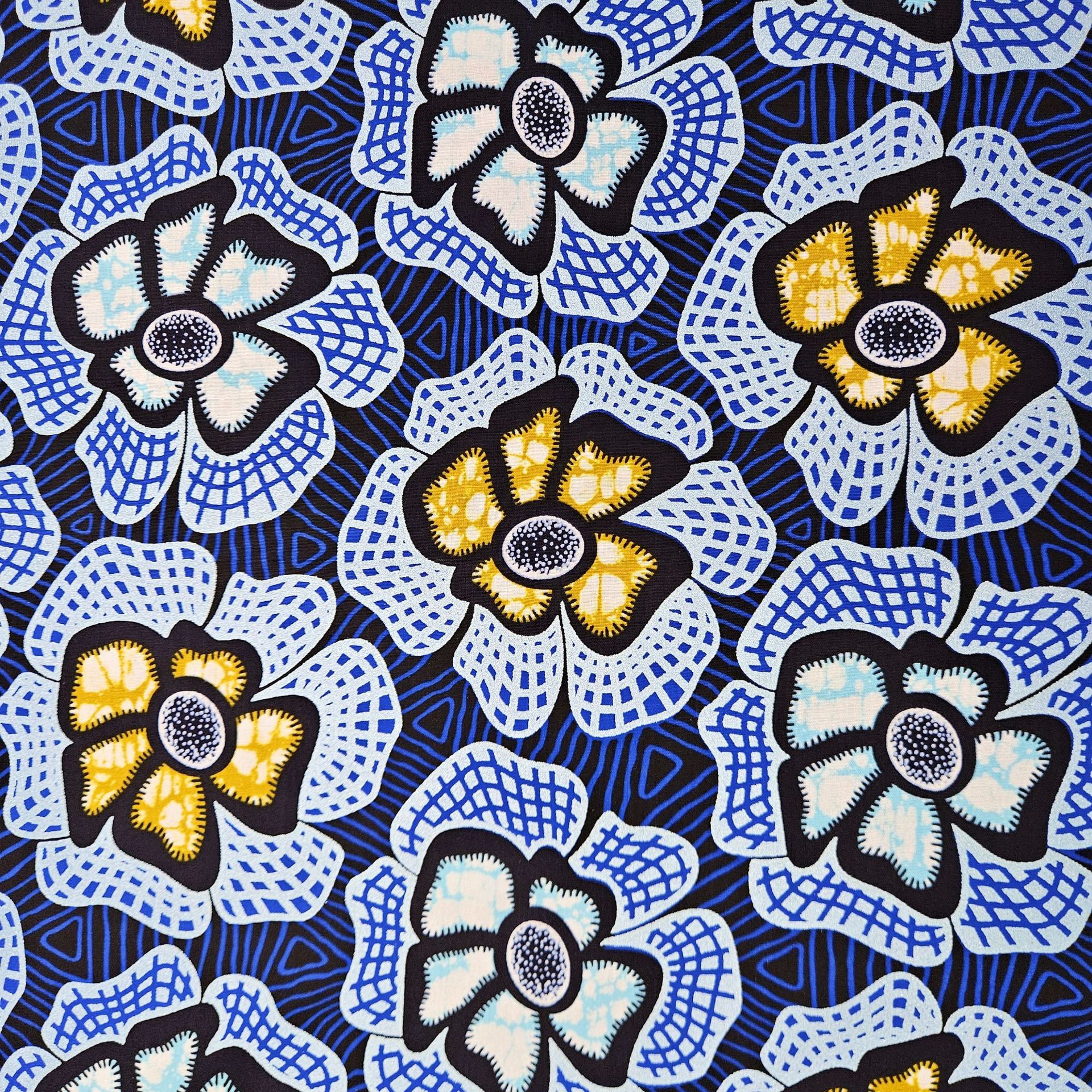 6Yards Long Blue Cotton Africa – Sewing Batik recenzja i cena