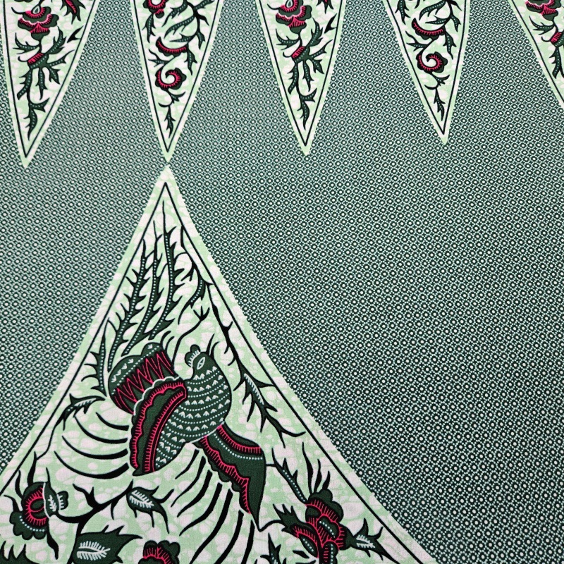6Yards Long Printed Gray Green – Sewing Batik recenzja i cena