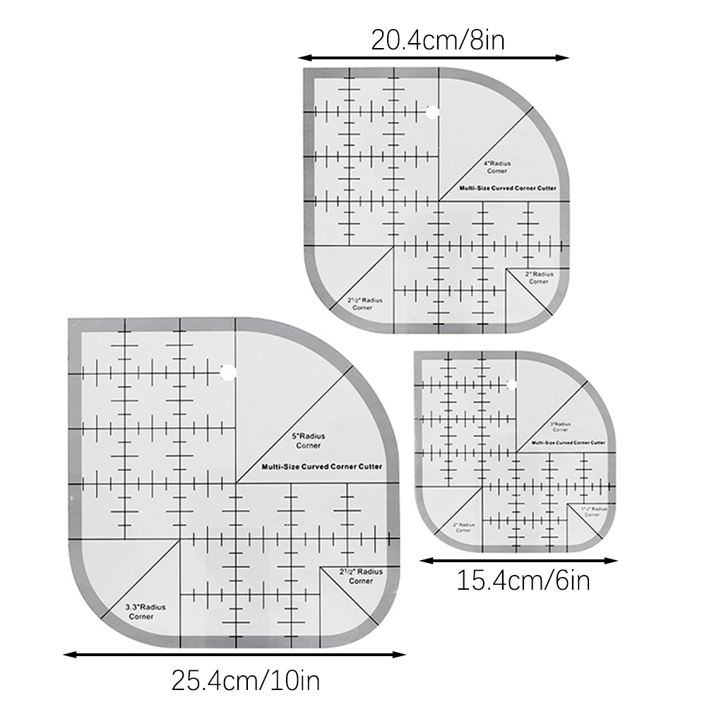 Non Slip Curved Corner Cutter  – Quilting Ruler Square recenzja i cena