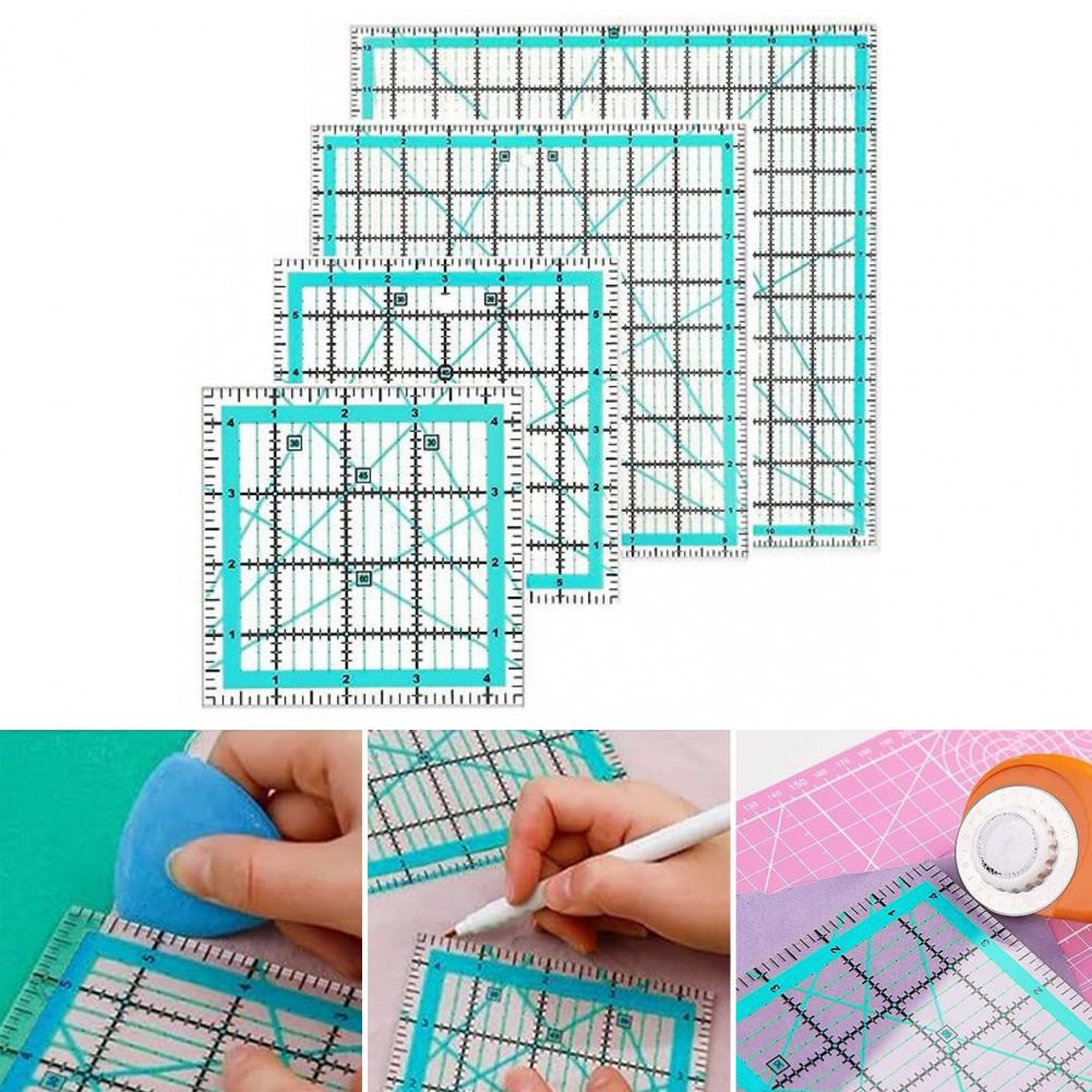 4Pcs Acrylic Quilting Ruler 4. – Quilting Ruler Square recenzja i cena