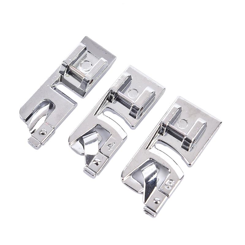 HOT! 3pcs 3mm, 4mm 6mm Narrow  – Rolled Hem Foot recenzja i cena
