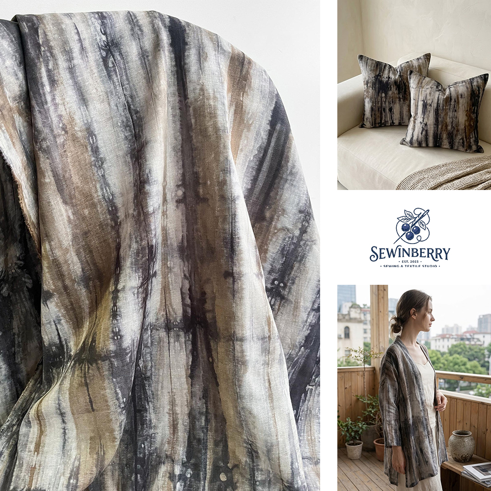 Purple Brown Ethnic Tie Dye Po – Sewing Batik recenzja i cena