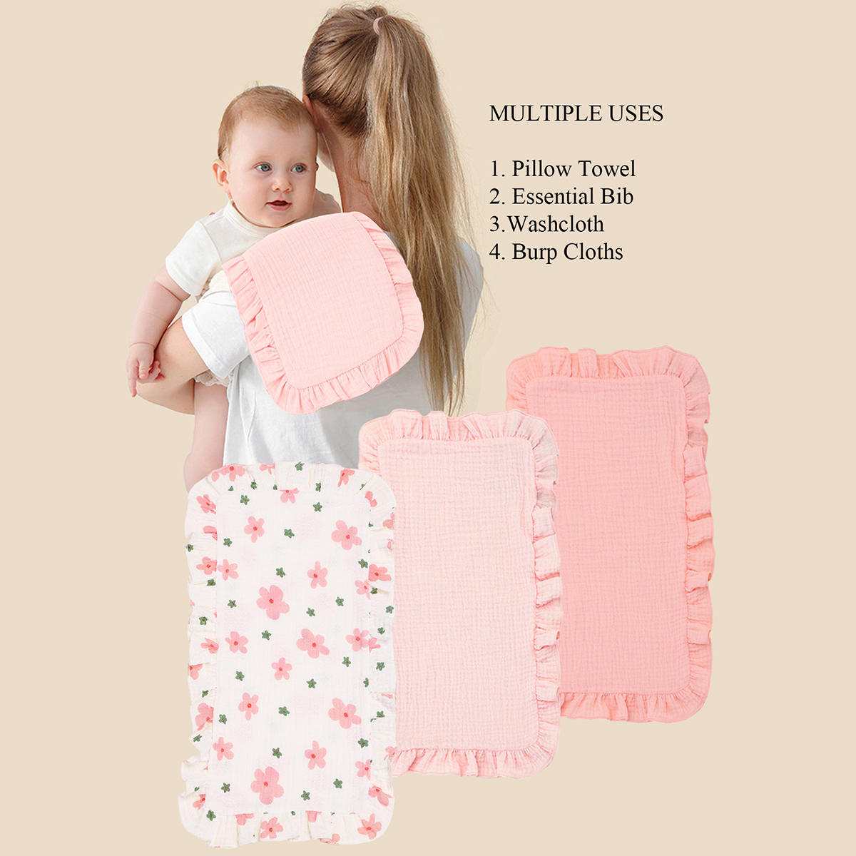 3Pcs/Set Soft Muslin Cotton Ga – Shoulder Pad Set In recenzja i cena