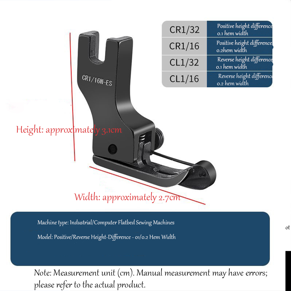 Black Titanium Steel High-Low  – Rolled Hem Foot recenzja i cena