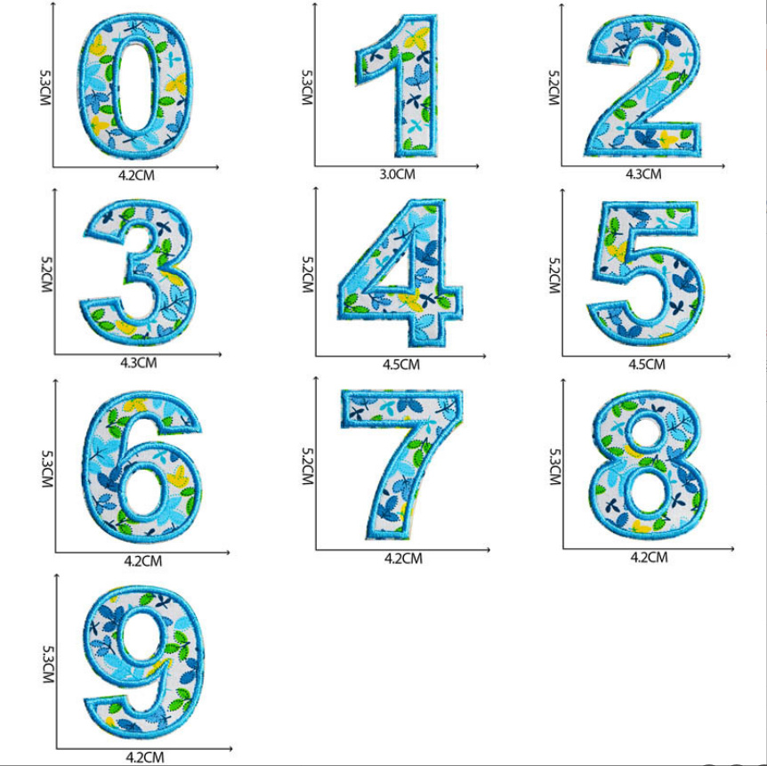10 Pcs Blue Color Number Alpha – Sewing Id recenzja i cena