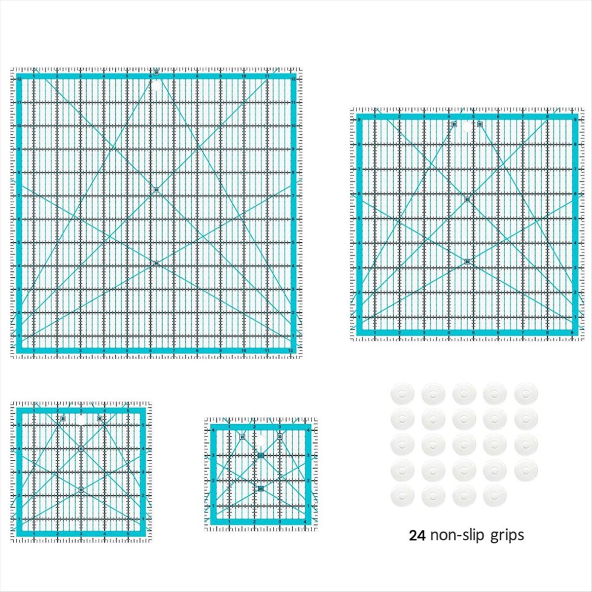 MALL 4pcs Quilting Rulers,Quil – Quilting Ruler Square recenzja i cena