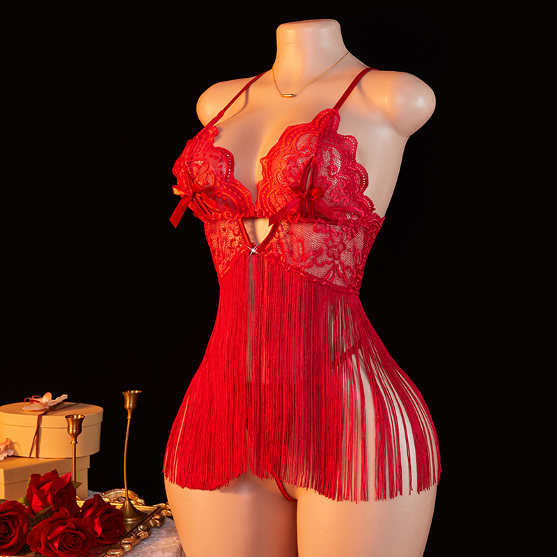 Transparent Lace Women Red Str – Sewing Nylon recenzja i cena