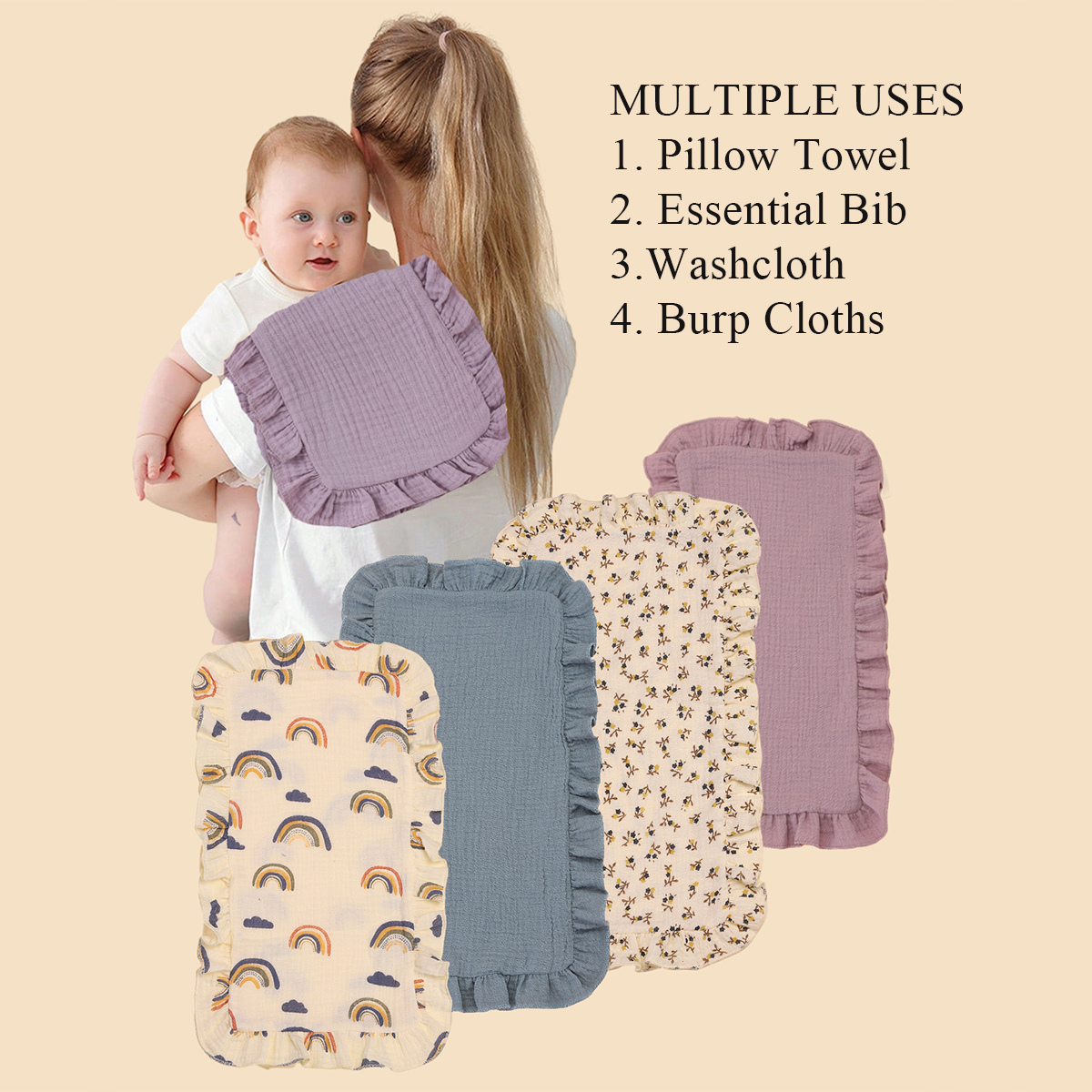 4 pcs/set Soft Muslin Cotton G – Shoulder Pad Set In recenzja i cena