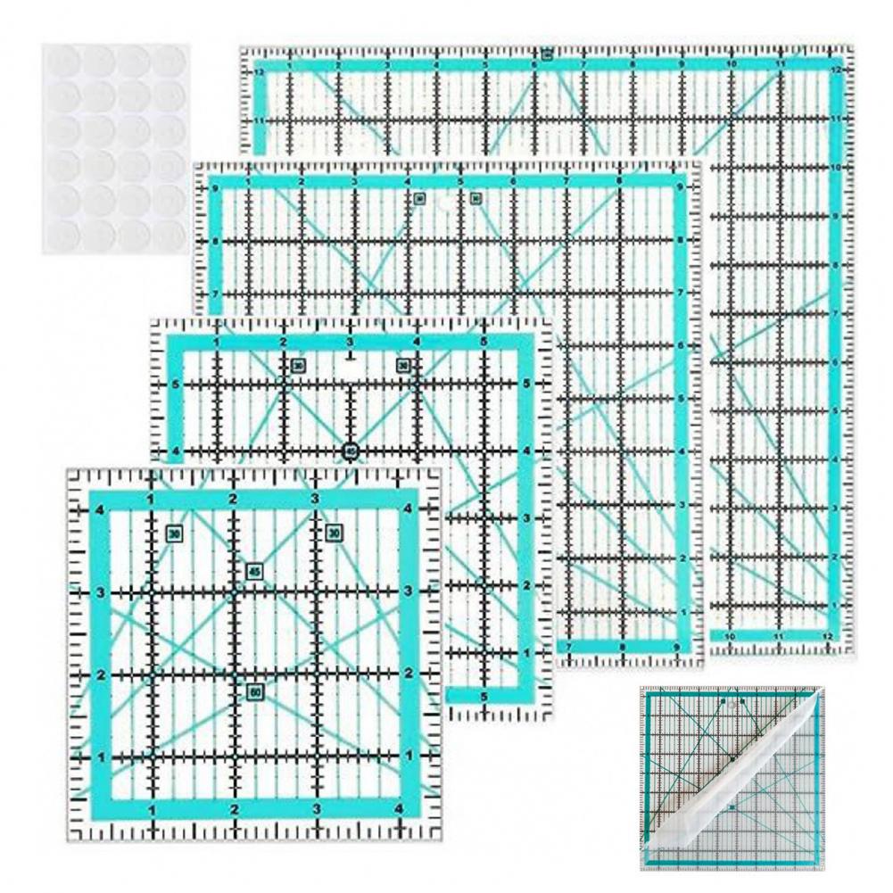 4Pcs Acrylic Quilting Ruler Sq – Quilting Ruler Square recenzja i cena