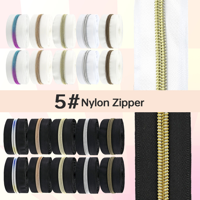 5/10/20Meters Black/White Zipp – Textile And Sewing Supply recenzja i cena