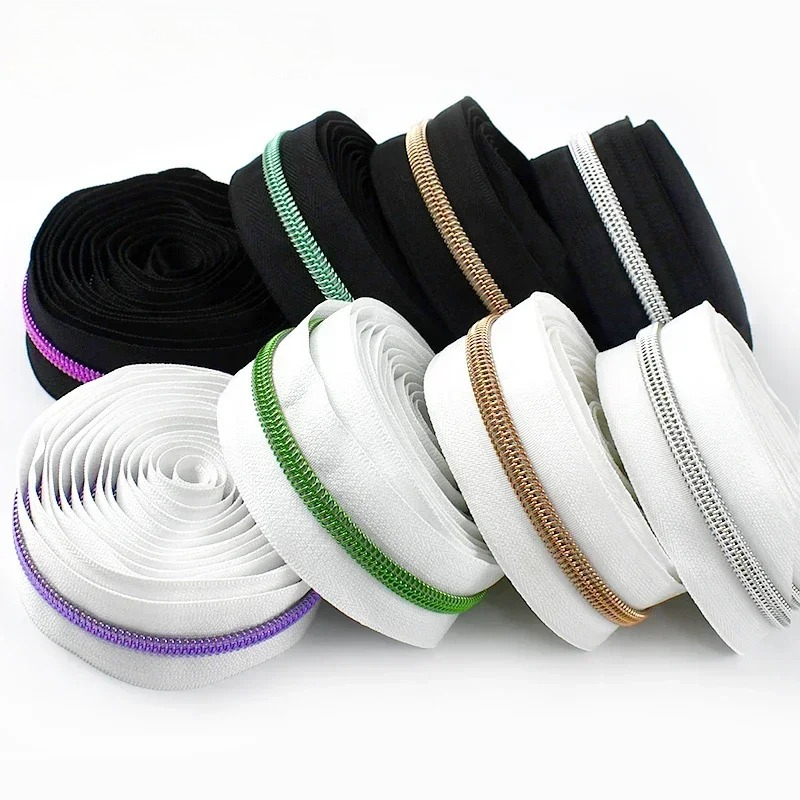 5/10/20Meters Black/White Zipp – Textile And Sewing Supply recenzja i cena