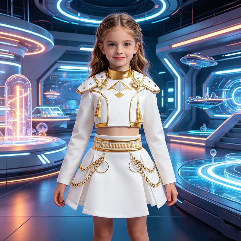 Girls White And Gold Cosplay C – Shoulder Pad Set In recenzja i cena