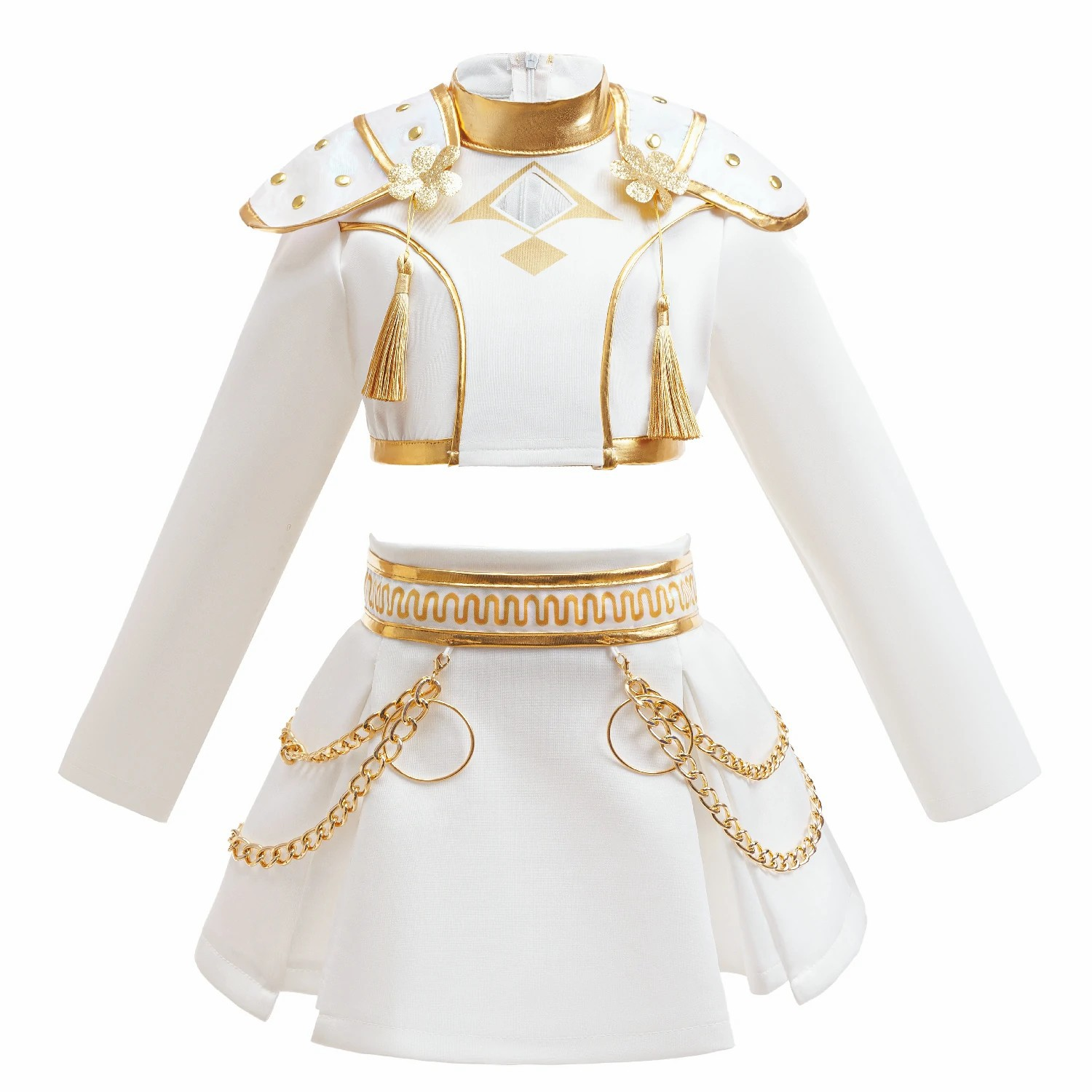 Girls White And Gold Cosplay C – Shoulder Pad Set In recenzja i cena