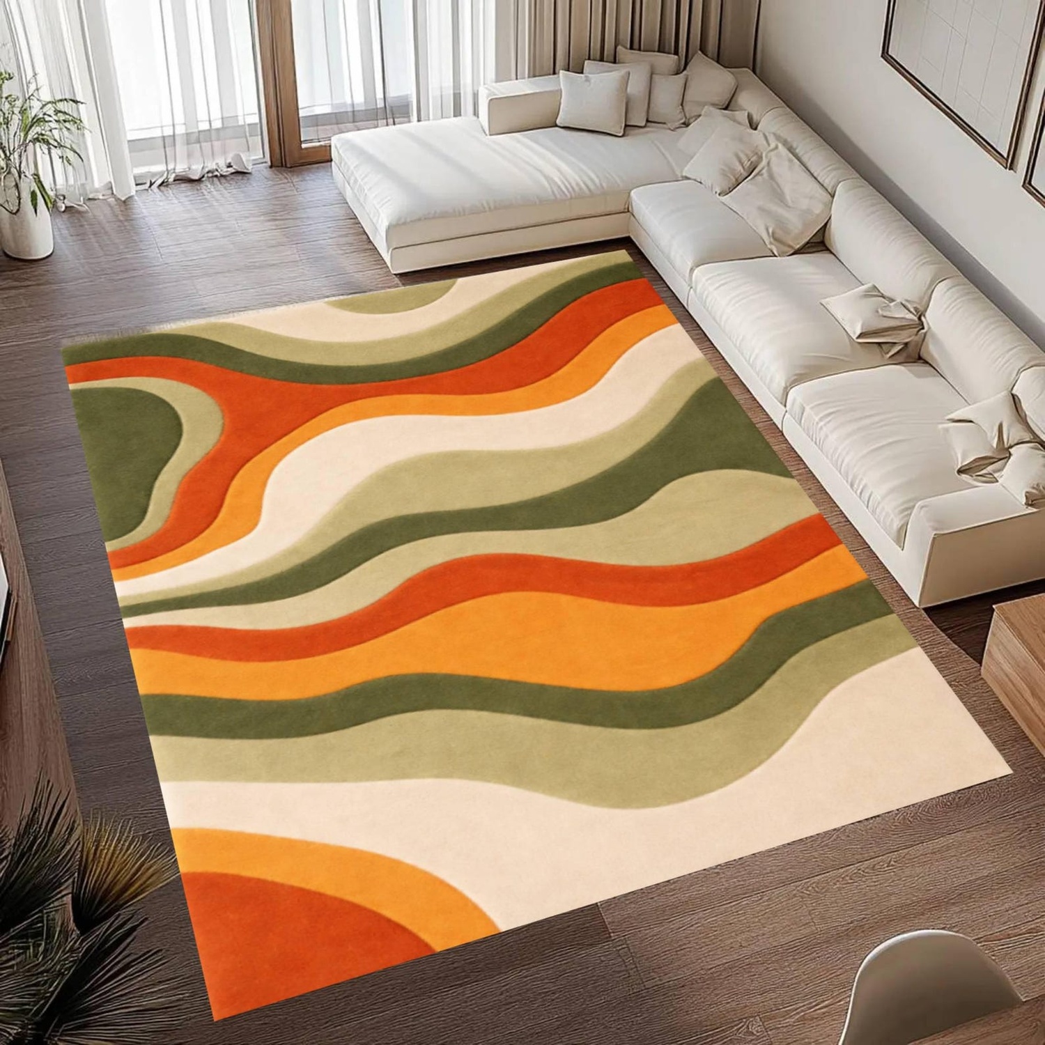 Vintage Wave Pattern Rug: Mid- – Century Textile & Sewing Supply Avenue C North Saskatoon Sk recenzja i cena