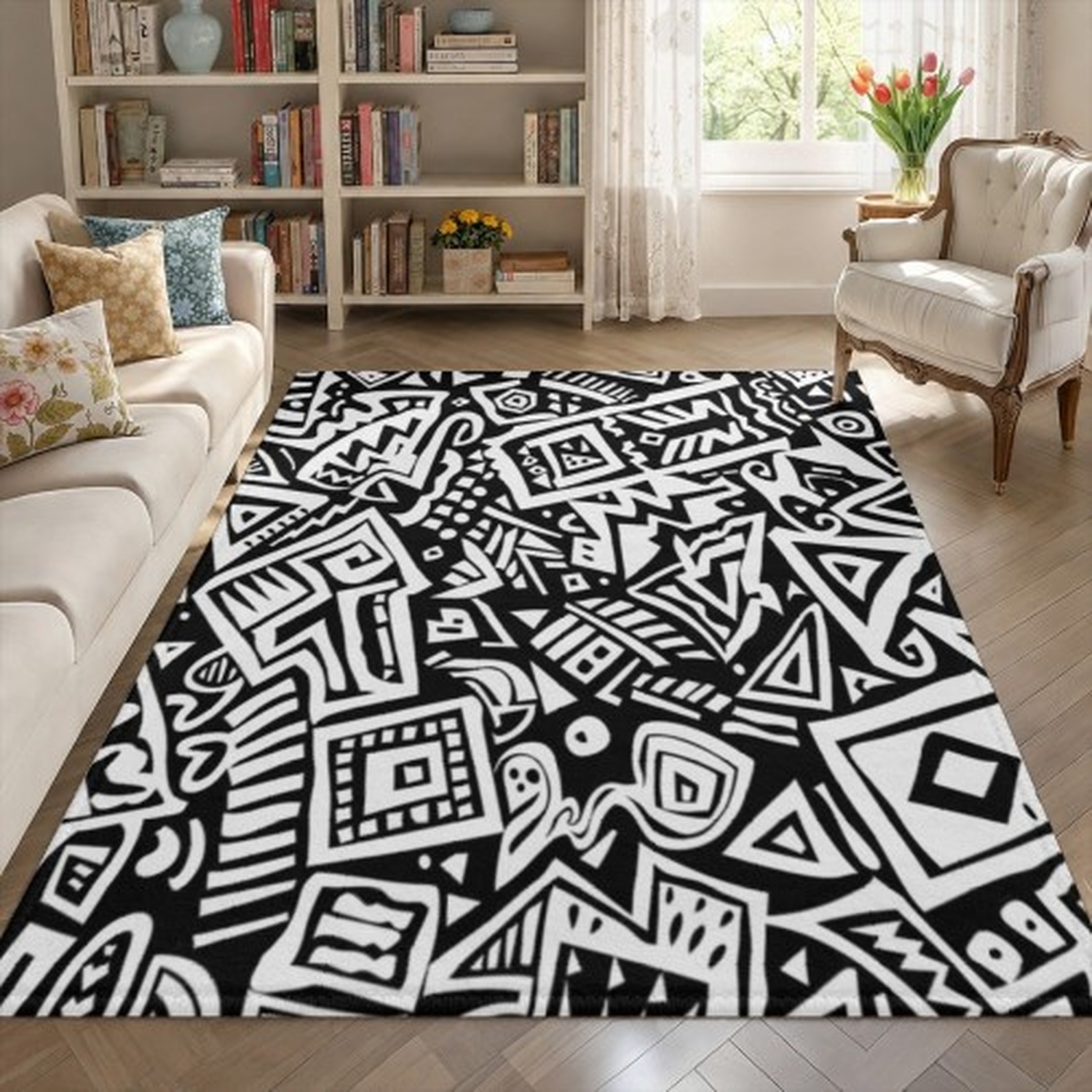 Vintage Wave Pattern Rug: Mid- – Century Textile & Sewing Supply Avenue C North Saskatoon Sk recenzja i cena