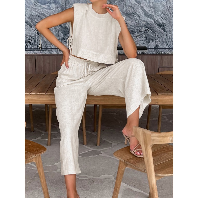 Fashion Cotton and Linen Suit  – Shoulder Pad Set In recenzja i cena