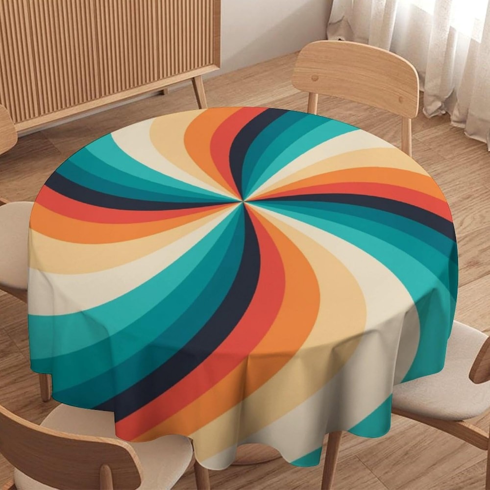 Vintage Groovy Swirl Round Tab – Century Textile & Sewing Supply Avenue C North Saskatoon Sk recenzja i cena